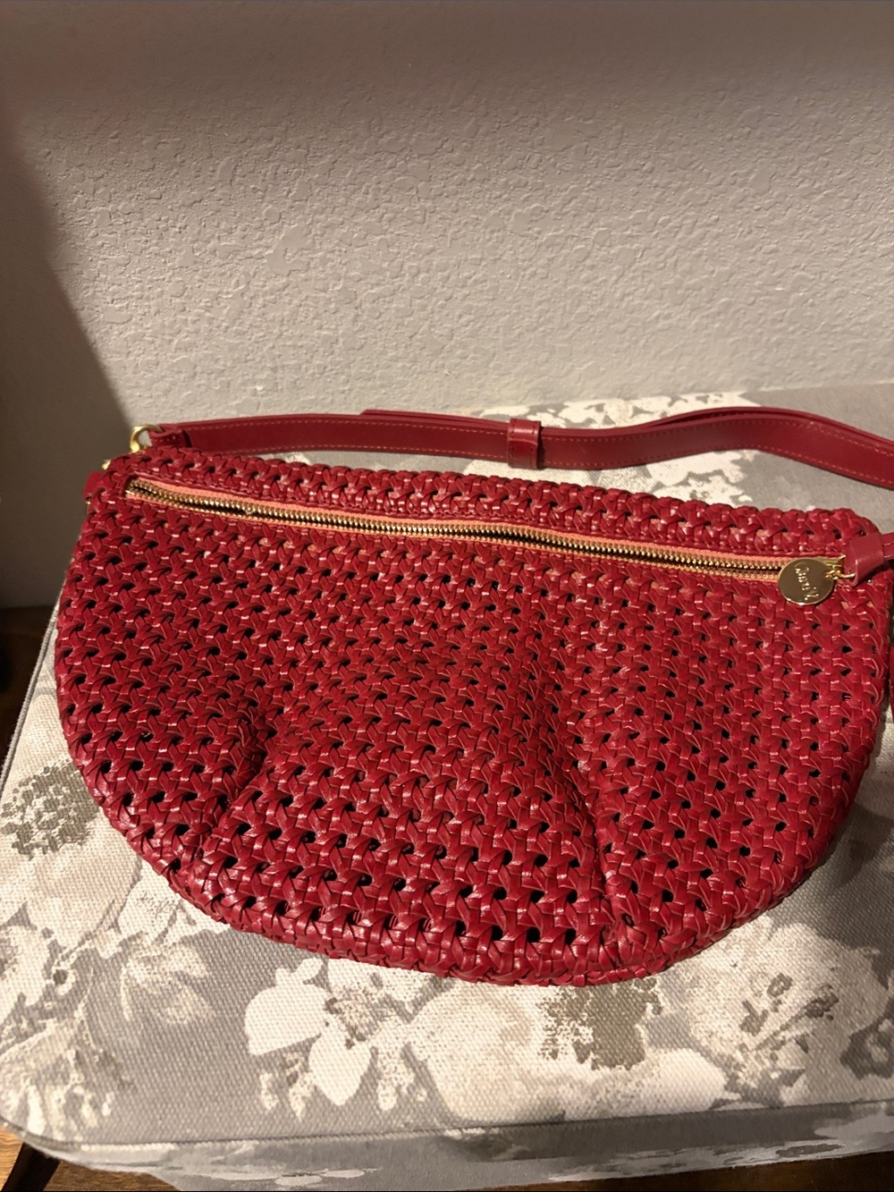 Clare V Woven Plummy Ratton Crossbody Fanny Pack - Picture 2 of 4